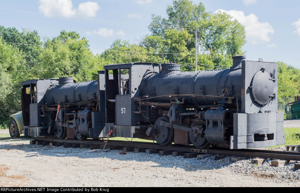 Sister locomotives JL STEEL 60 and JL STEEL 57 have been acquired and are sitting on the property at Youngstown Steel Heritage 